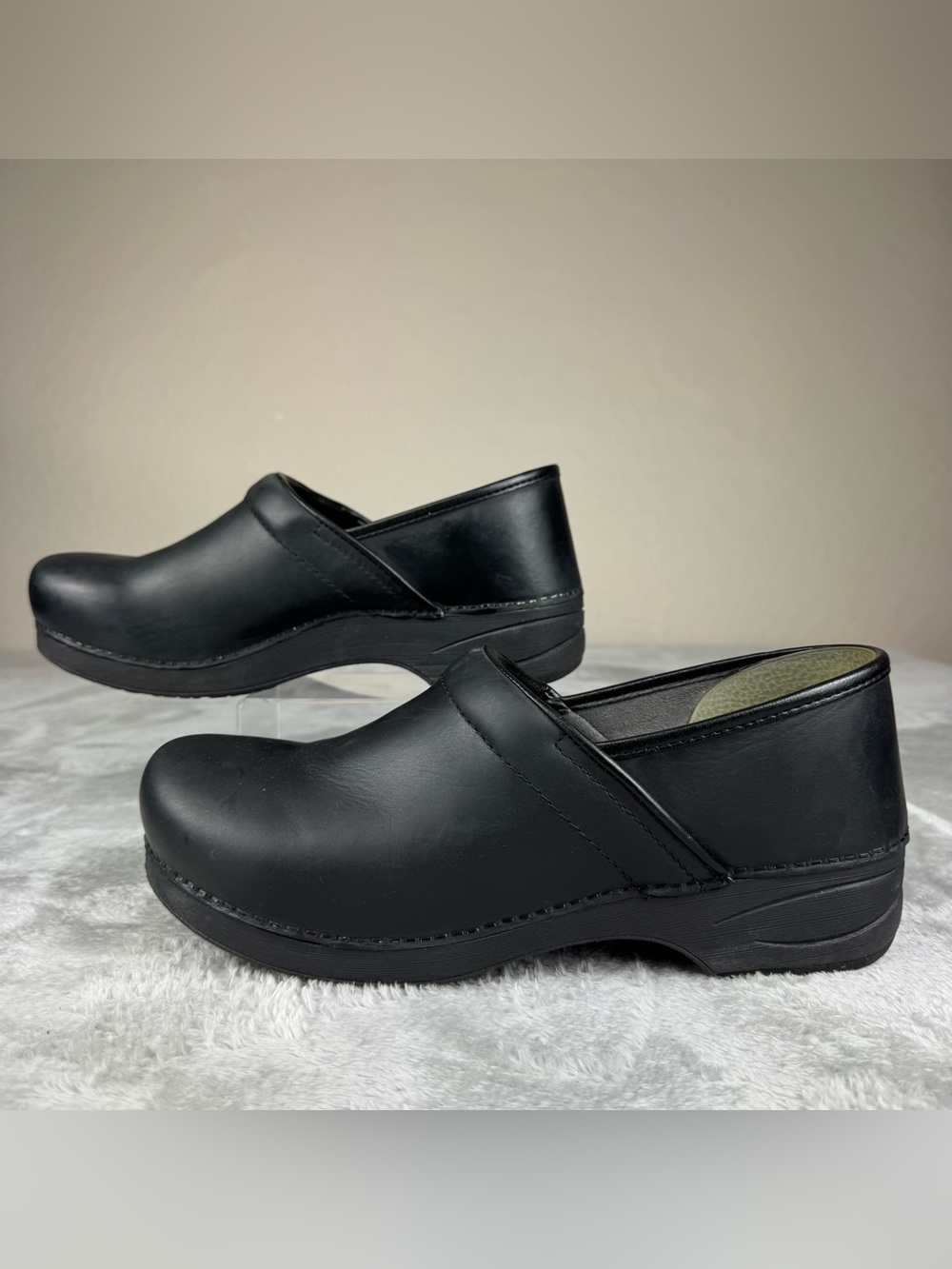 Dansko Women's Professional XP 2.0 Black Leather Sz US 11.5-12 Guc 45 ClogShoes